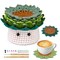 Crochet Kit for Beginners, 6PCS Coasters Crochet Starter Kit Plant Pot, Knitting Supplies Kit with Step-by-Step Video Tutorials, Crochet Yarn for Adults DIY Present